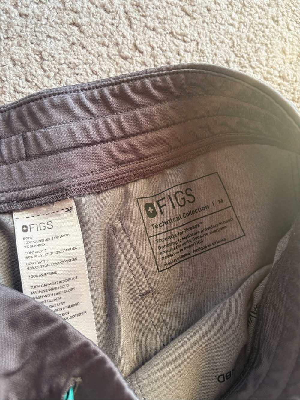 Figs Technical Collection: Graphite Grey Set Medium - Picture 7 of 9